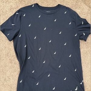 Nautica Dark Blue Tee with White Accents